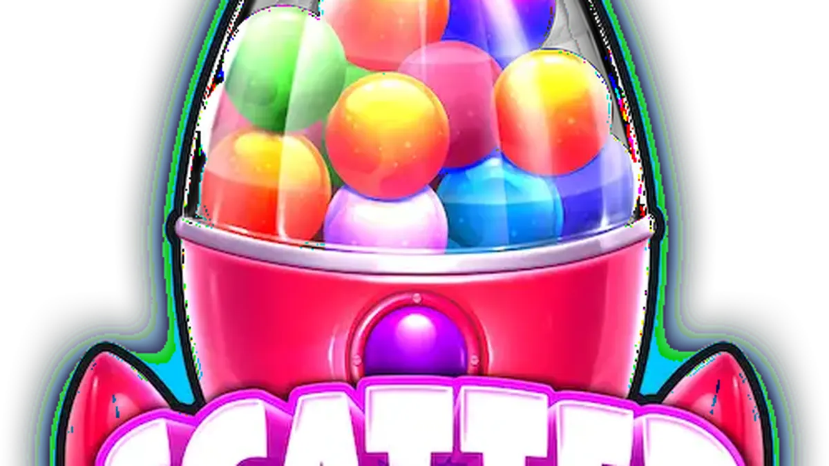 Sugar Rush slot game grid na puno ng makukulay na kendi